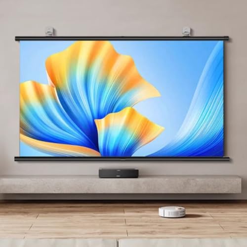 Pantalla de proyector manual 72 pulg 16:9 blanca miniatura 6