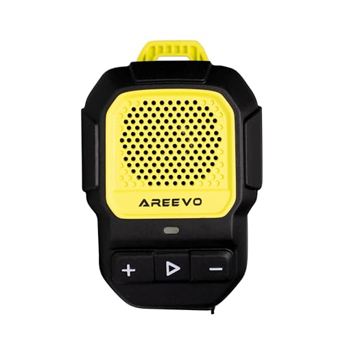 AREEVO Altavoz Portátil PocketCLIP, Resistente al Agua IP67, Altavoz Bluetooth, Clip-on Ligero, 10 Horas de Reproducción, HiFi Estéreo