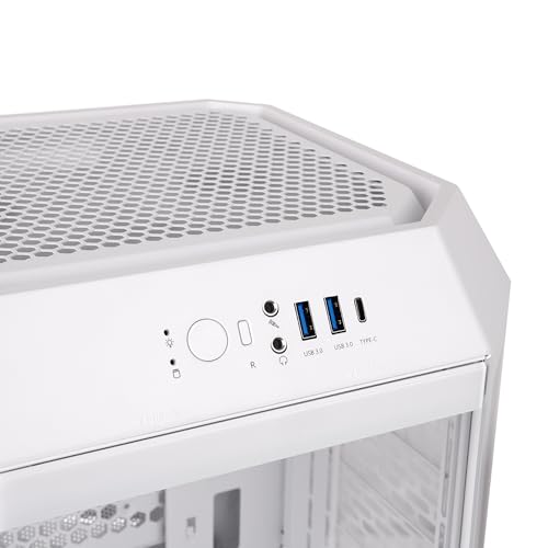 Image of Thermaltake Tower 250 Snow Mini-ITX Mini Tower; 2x120mm CT Fans Included; 360mm Radiator Support; 360mm GPU Clearance; Dual Chamber; CA-1Z9-00S6WN-AZ