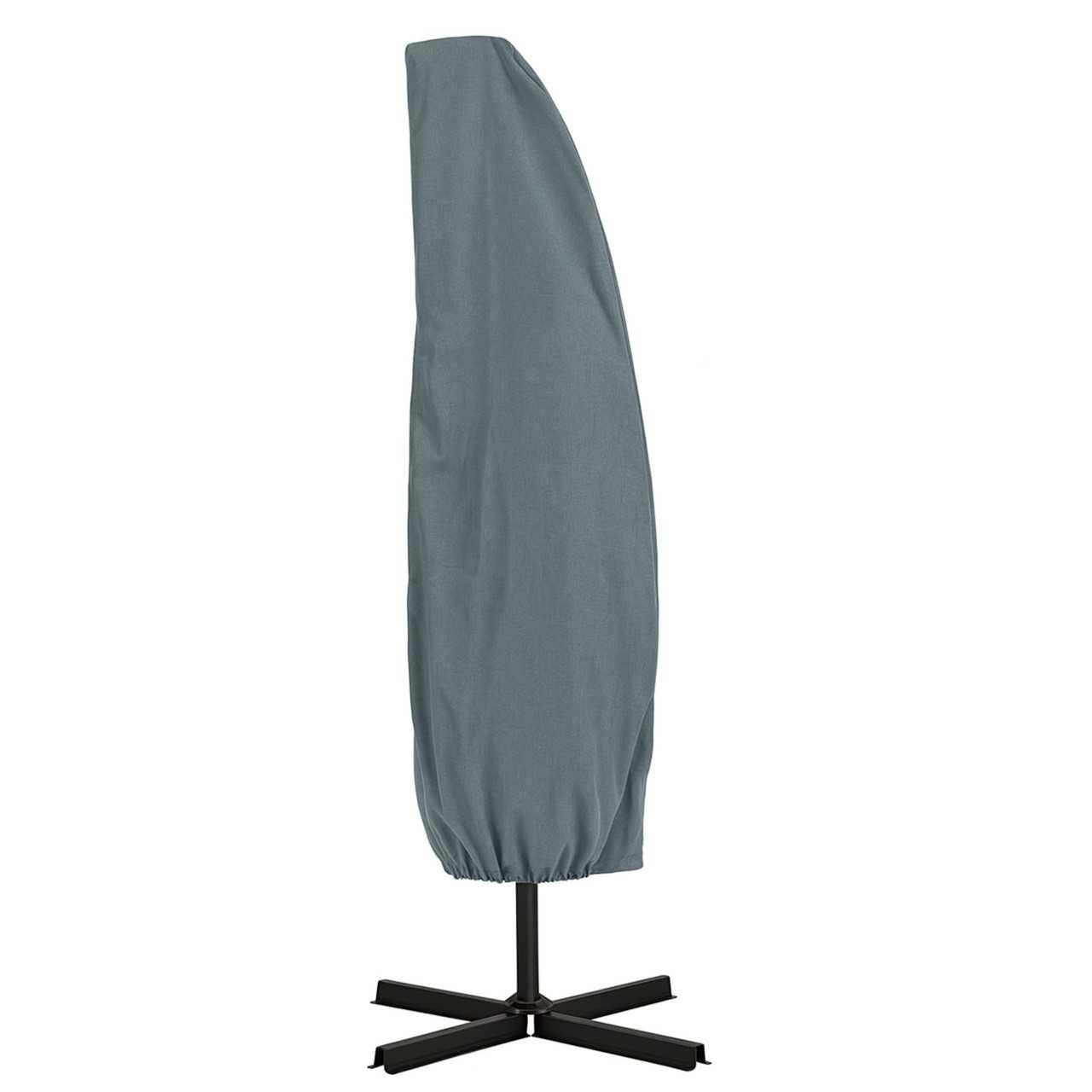 HBCOLLECTION® Housse pour parasol déporté excentré respirante avec tige hauteur 260cm (gris)