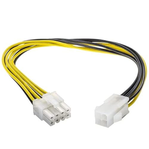Reulin Mainboard-Netzadapter, 12 V interne, 8-polige auf 4-polige P4-Buchse, 0,3 m Cover