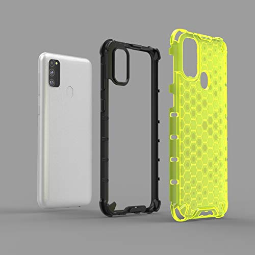 Image of Glasgow Back Case Cover for Samsung Galaxy M30s Shockproof Military Grade Back Case Back Cover - Black