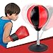 RUMUI Sacco da Boxe con Supporto per Bambini - Sacco da Boxe con Supporto,Attrezzatura da Boxe per Bambini, Set da Boxe per Bambini, Regalo Giocattolo per Ragazzi e Ragazze dai 3 ai 12 Anni