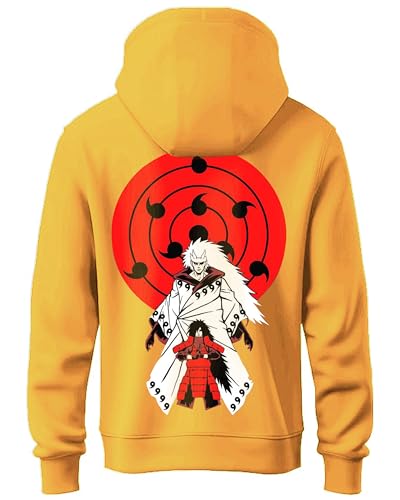 Anime Hoodie for Boys Naruto Series Madara Uchiha Front and Back ...