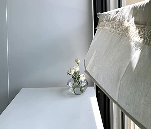 Cozymomdeco Cotton Lace Tassel Kitchen Curtain Valance Cream Color Cafe Curtain Kitchen Curtain Window Valance Farmhouse Home Decor #TOP6