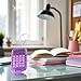 Purple 8-Digit Pocket Calculator Keychain - Mini Electronic Calculator for Home, School and Office | Portable Key Ring Tool with Display,Office and School Supplies