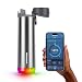 Hidrate HidrateSpark Bouteille d'eau intelligente en acier inoxydable brossé avec suivi de la consommation d'eau et brille pour vous rappeler de rester hydraté. Grande ouverture pour boire, 0,6 litre