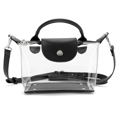 Y&R Direct Clear Bag Purse Stadium Approved Transparent Handbags See Through Crossbody Bag for Concerts Sports Events