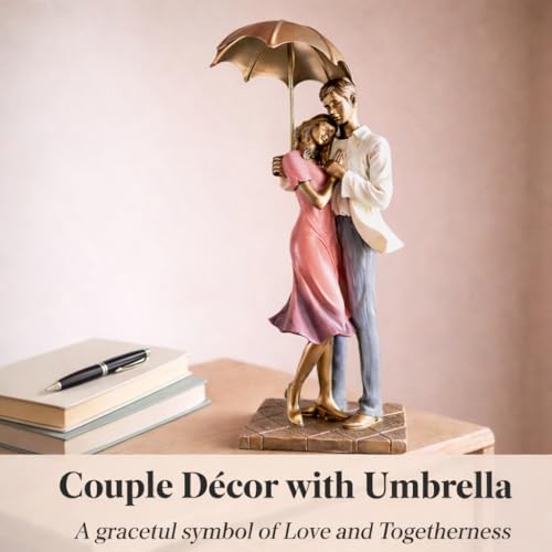 Image of ARMONIA Bond of Hearts Romantic Couple Figurine for Home Decor | Polystone European Showpiece | Best Valentine's Day Gift for Girlfriend, Wife, Boyfriend & Couples