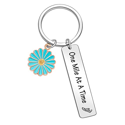 ORZOESD Marathon Runner Gifts Keychain For Running, Track And Field