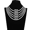 Esrael 3Pcs Cuban Link Chain Set for Mens 5mm Width Gold Silver and Black Stainless Steel Necklace for Men Valentine's Day Jewellery Gifts for Men 18 Inchs #5