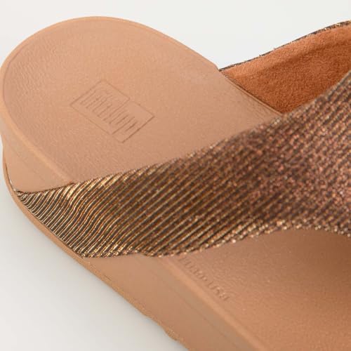 Image of FitFlop Women's LULU Suede Toe-Post Sandals | Lightweight Summer Walking Sandals with Cushioned Comfort, Arch Support & Grip