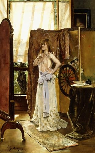Impression d'art Répétition par Alfred Emile Stevens sur toile 60x90cm