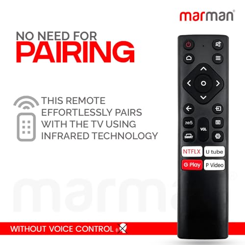 Image of marman Compatible with Nokia Smart Tv Remote Control Suitable for FHD UHD OLED Television Without Voice Command - Match Exactly with Existing Remote Key by Key for Better Performance