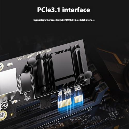 Tarjeta de red PCIe a RJ45 de 5Gbps con chipset RTL8126, adaptador Gigabit Ethernet para escritorio miniatura 2