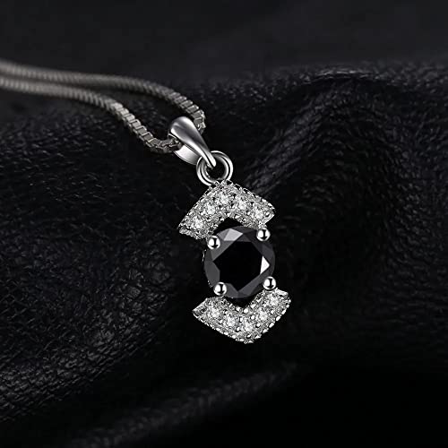 Collier spinelle noir naturel pendentif résistant aux rayures pour femme sans chaîne