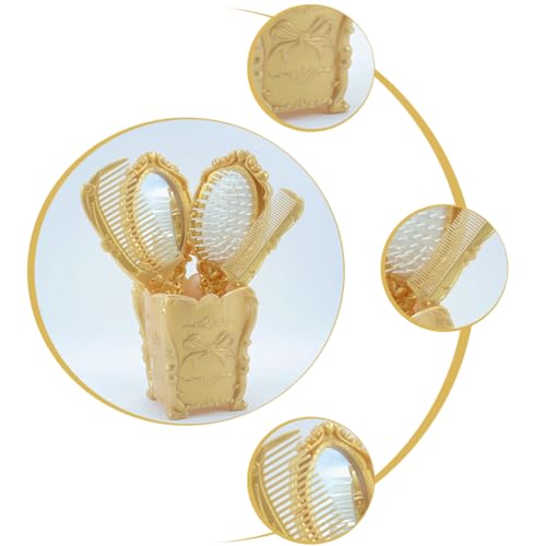 Set 3 piezas peine con espejo para peinado miniatura 5