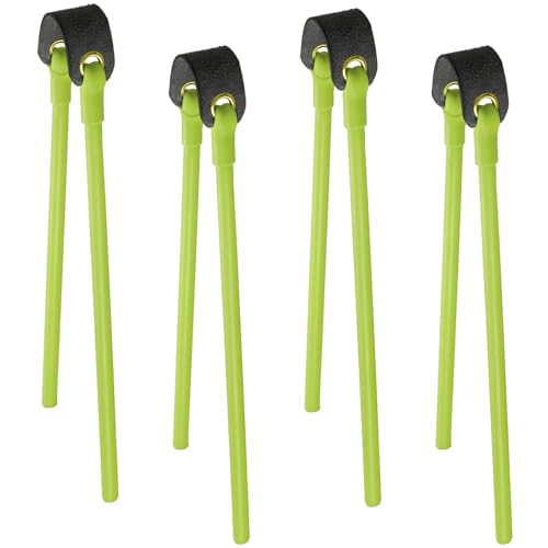 Shappy 2/4/8 Pcs Slingshot Replacement Band Sets Heavy Pull Slingshot Replacement Rubber Bands Tubular Elastic Rubber Band for Hunting Catapults Outdoor Games(Green 2 Pieces)