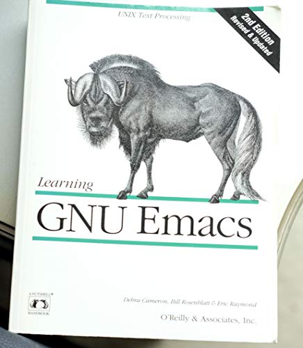 Learning GNU Emacs 1565921526 Book Cover