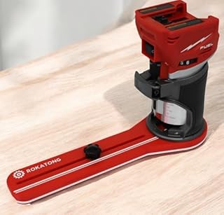 Router Circle Jig for MILWAUKEE M18 FUEL Fixed Base Compact Trim Routers – Precision Tool for Perfect Circular Cutouts, Adjustable from 1.6" to 37", Woodworking Tool - Made in USA