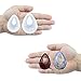 FUNSHOWCASE Diamond Stone Gem Silicone Mold Trays for Crafting, Resin Epoxy, Soap, Jewelry Making, Large and Small 2 in Set, with Hole
