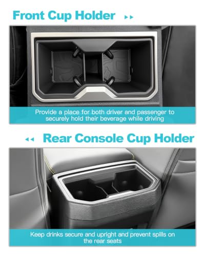 Image of CDEFG 2Pcs for 2026 2027 Toyota Tacoma Center Console Cup Holder Cover