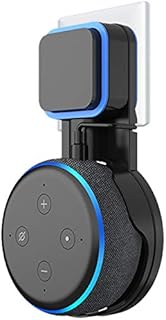 Cozycase Wall Mount Holder Hanger on Wall Plug for Dot 3rd Generation, Built-in Cable Management without Screws,Bathroom and Bedroom - Black