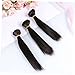 Gogogmee 5 Pcs Doll Mini Wig Set 15Cm Black High Temperature Silk Hair Wefts for Diy Doll Making Projects Easy to Style and Secure