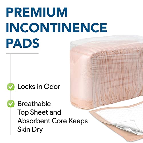 Disposable Incontinence Bed Pads 36" X 36", 12 Pack - Heavy Absorbent Chux Underpads With Fluff Core - Leak Proof Poly Backing, Non-Woven Top Sheet - Overnight Moisture And Odor Lock #TOP1