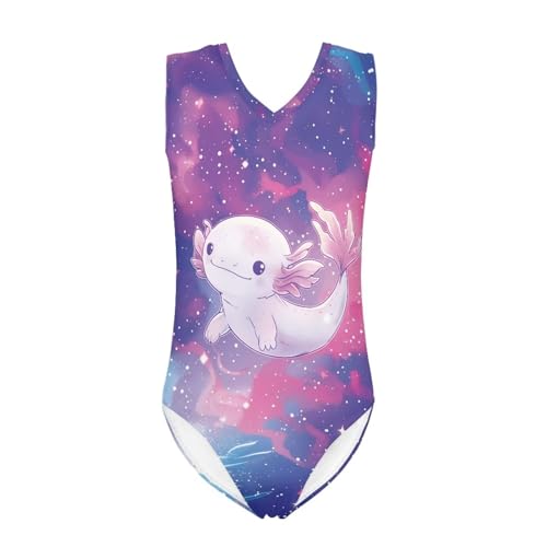 Image of Fashion Print One-Piece Swimsuits for Girls,Soft Stretchy One Piece Bathing Suit Quick Dry Beach Swimwear 5-14 Years