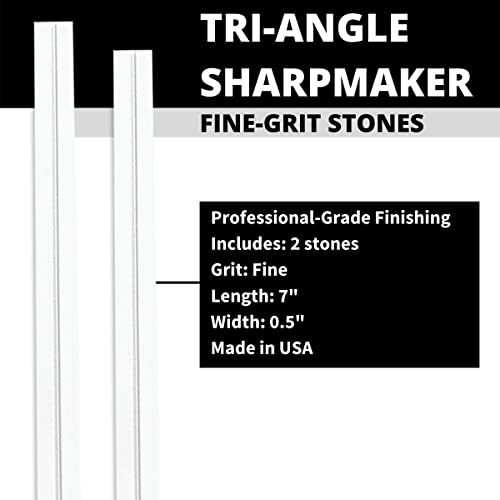 Spyderco Tri-Angle Sharpmaker With Safety Rods, Instructional Dvd, Two Premium Alumina Ceramic Stone Sets For Blade Repair And Professional-Grade Finishing - 204Mf #TOP2