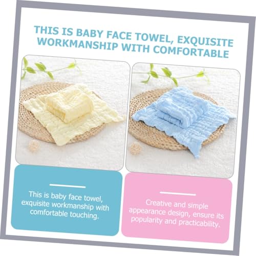 Image of Little Boo Muslin Cotton Face Towels for New Born Baby Extra Soft Hankies Reusable Napkins for Infants Toddlers Baby Care Soft & Absorbent - Pack of 5 (Multicolour)