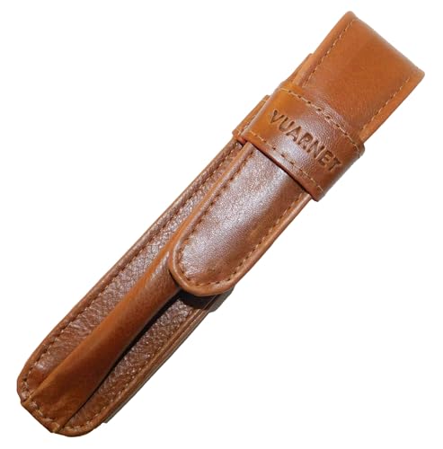 Estojo p/Caneta Vuarnet-p/1 Peça Caramelo Couro Legítimo