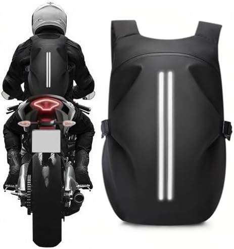 WEPLAN Motorcycle Helmet Backpack, Luggage Backpack for Men, Motorcycle accessories, Motorbike Riding Bags, Bikers backpack, Large Capacity Laptop Bag