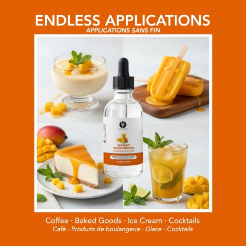 Image of Dolce Flav Mango Extract, Agua Fresca, for Drinks, 2oz