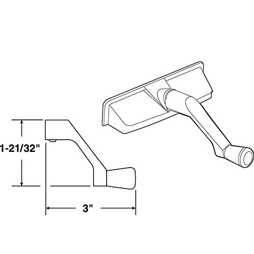 Image of Truth TH 24034 Entrygard Crank Handle and Cover, 11 /32 In. Spline, Diecast (Single pack)