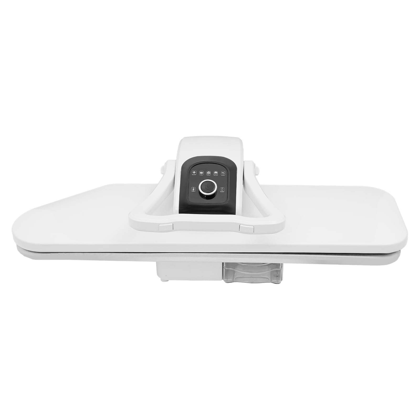 Dampfbügelpresse 2200W, 36 Zoll Bügelfläche, 120g/min Dampf, 5 Stoffprogramme(Nylon/Seide/Wolle/Baumwolle/Leinen), 1L Wassertank, mit Sprühflasche & Bügelkissen für Haushalt & Schneiderei, Weiß
