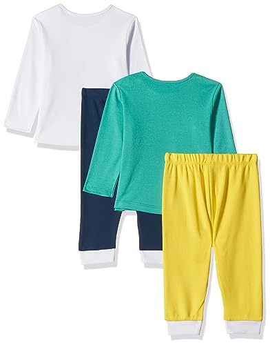 Image of Amazon Brand - Jam & Honey Baby-Boys and Girls 100% Soft & Pure Cotton Long Sleeve Tee with Jogger - Unisex Clothing Set