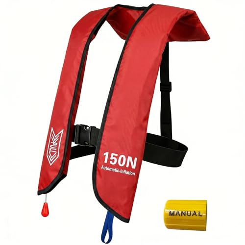 Image of Inflatable Life-Jacket for Adults| Life-Vest Inflation-PFD with Whistle| Automatic & Manual Lightweight Supports up to 300 lbs for Kayaking Fishing Boating