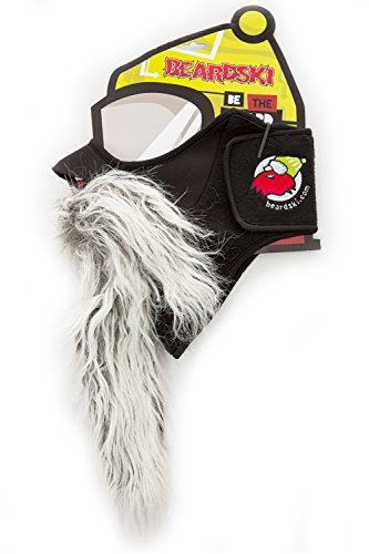 ski mask beard Mustache - grey