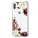 Case for iPhone Xs, Apple iPhone Xs Max Case Slim Clear Flower TPU Silicone Bumper Gel Protective Cases for iPhone Xr (10, iPhone Xs Max)