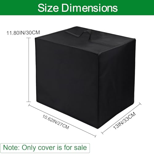 Image of Air Fryer Dust Cover for Cosori 9-in-1 TurboBlaze Air Fryer 6 Qt, 13 inchDx10.62 inchWx11.80 inchH, Reusable 600D Nylon w / 12m Aluminum Foil Cover, Heavy Duty, Heat Resistant, Waterproof, Dustproof