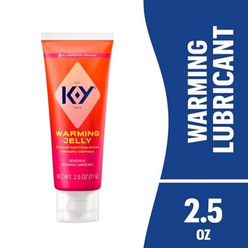 K-Y Warming Jelly Glycerin Based Formula 2.5 Fl Oz. Sensorial Personal Lubricant for Men, Women and Couples & Safe to Use with Latex Condoms