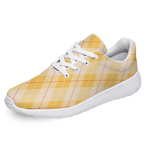 Plaid Shoes Running Tennis Shoes Fashion Sneakers for Women Men