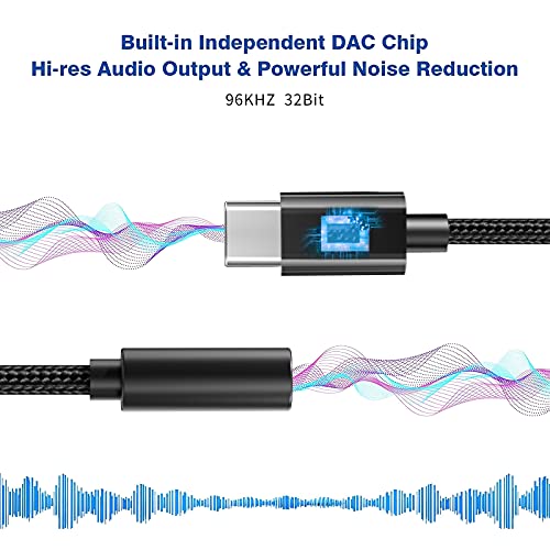 【2 Pack】 Usb Type C To 3.5Mm Audio Adapter, Usb C To Aux Audio Dongle Cable Cord, Usb Type C To 3.5Mm Female Headphone Jack Adapter For Pixel 4 3 2 Xl Samsung S21 Ultra S20+ Note 20 S9 Plus Ipad Pro #TOP1