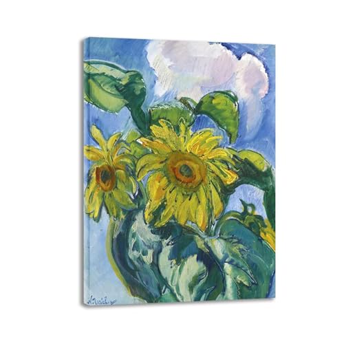 Tableau Tournesols Nicolas Tarkhoff cadre intérieur pour mur vide