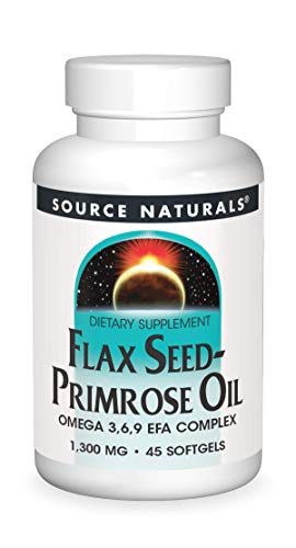 Source Naturals Flax Seed-Primrose Oil 1300 Mg, 45 Softgels #TOP19