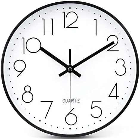 jomparis 12 Inch Battery Operated Silent Non-ticking Wall Clock, Quality Quartz Sweep Rose Gold Wall Clock for Home Bedroom School