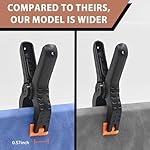 16 Pack Small Spring Clamps, 3.5 Inch Heavy Duty Clamps for Backdrop Stand, Plastic Clips for Crafts and Backdrop Clips for Crafts, Woodworking, Photography, Outdoor - Image 5