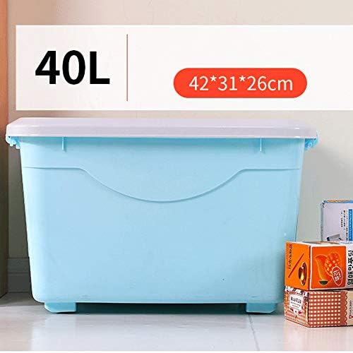 X L Heavy Duty 40 Litre Storage Container Box With Wheels Plastic Storage Box Extra Large Storage Container Use In Home Office Kitchen Clinic Hospital Church Or Even In Library Color Blue Buy Online At Best Price In Uae